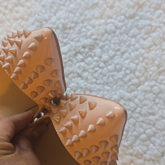 Jiu Du Studded Nude High Heels - Picture 6 of 13